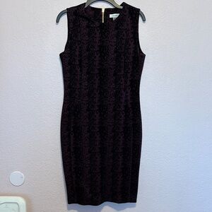 Calvin Klein Purple/Black Dress